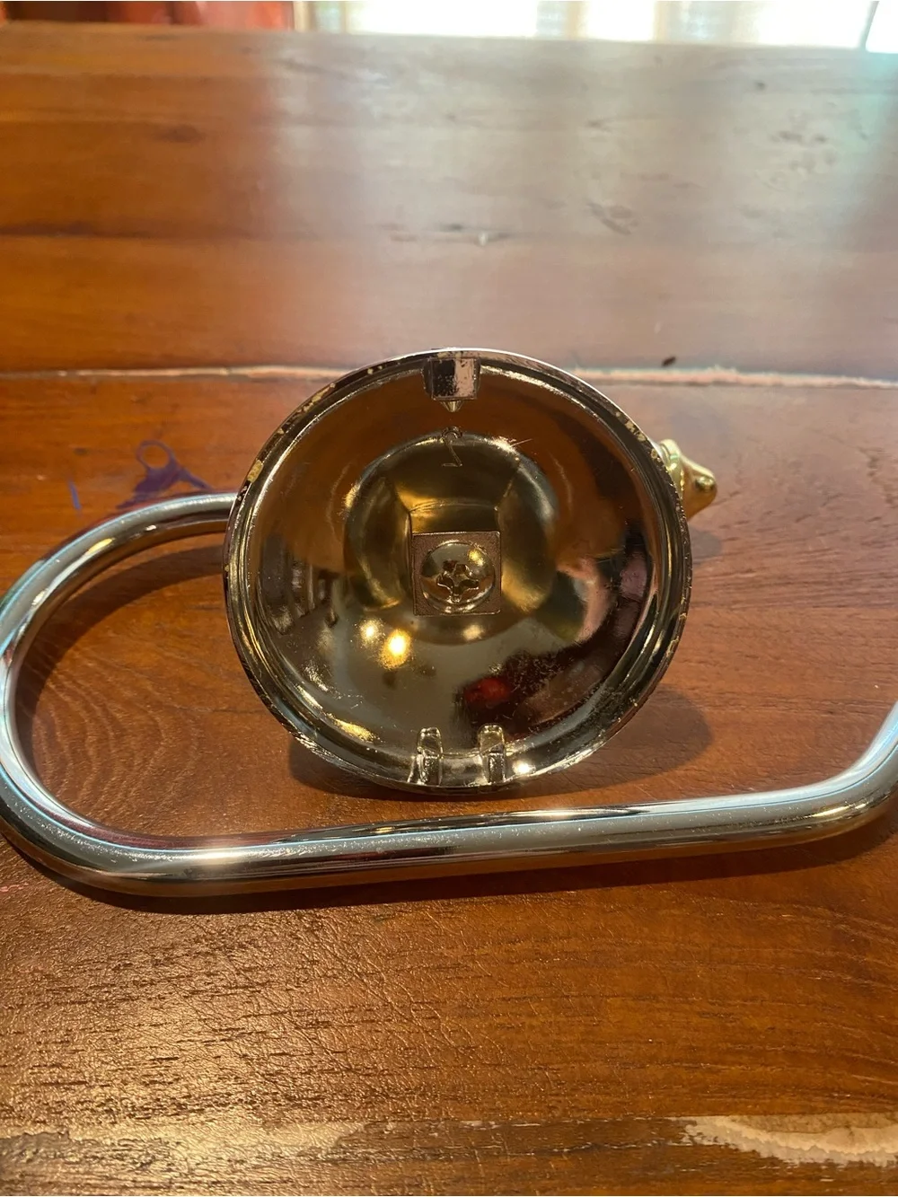 Delta Toilet Roll Holder - Chrome and Gold